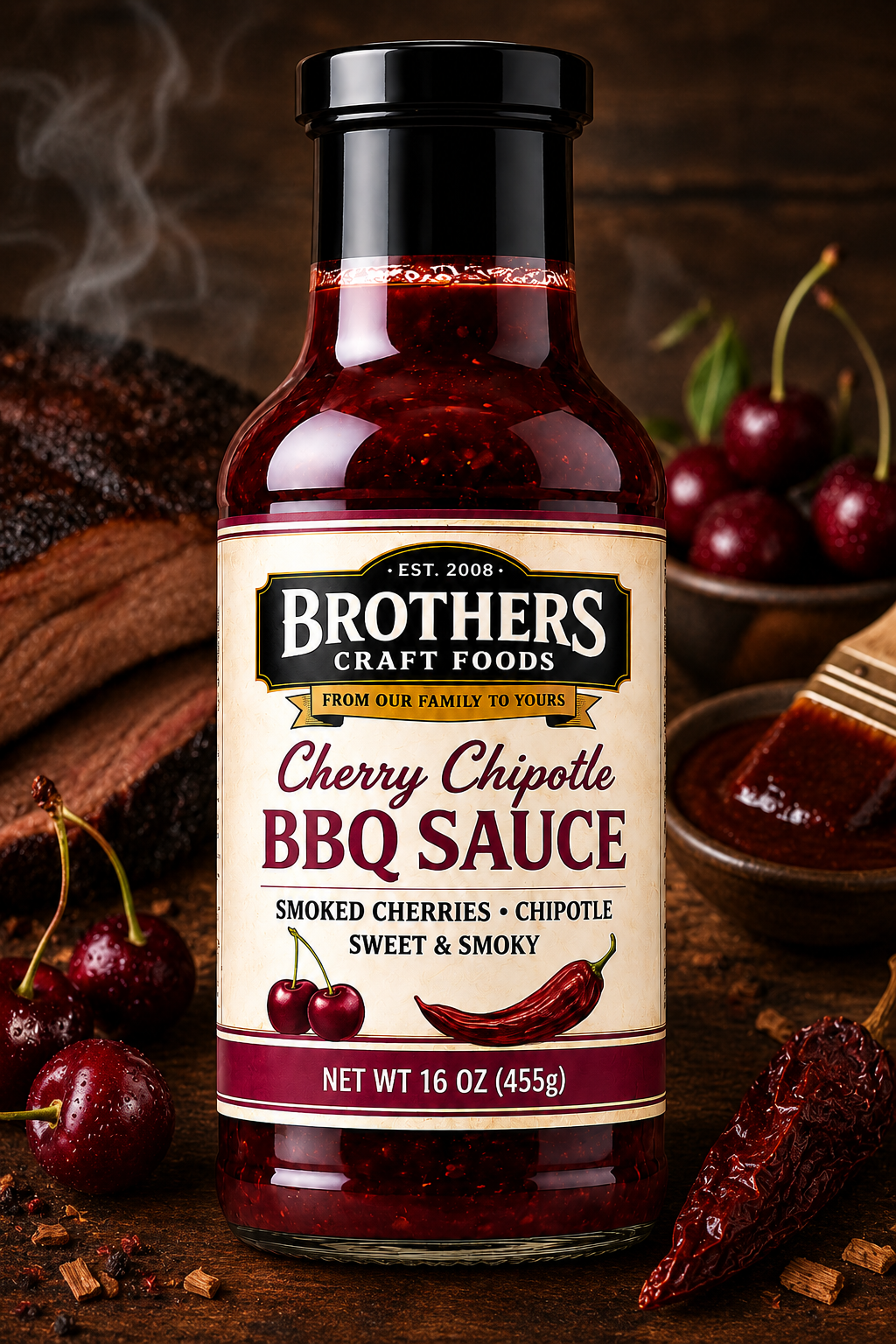 Smoked Cherry Chipotle BBQ sauce